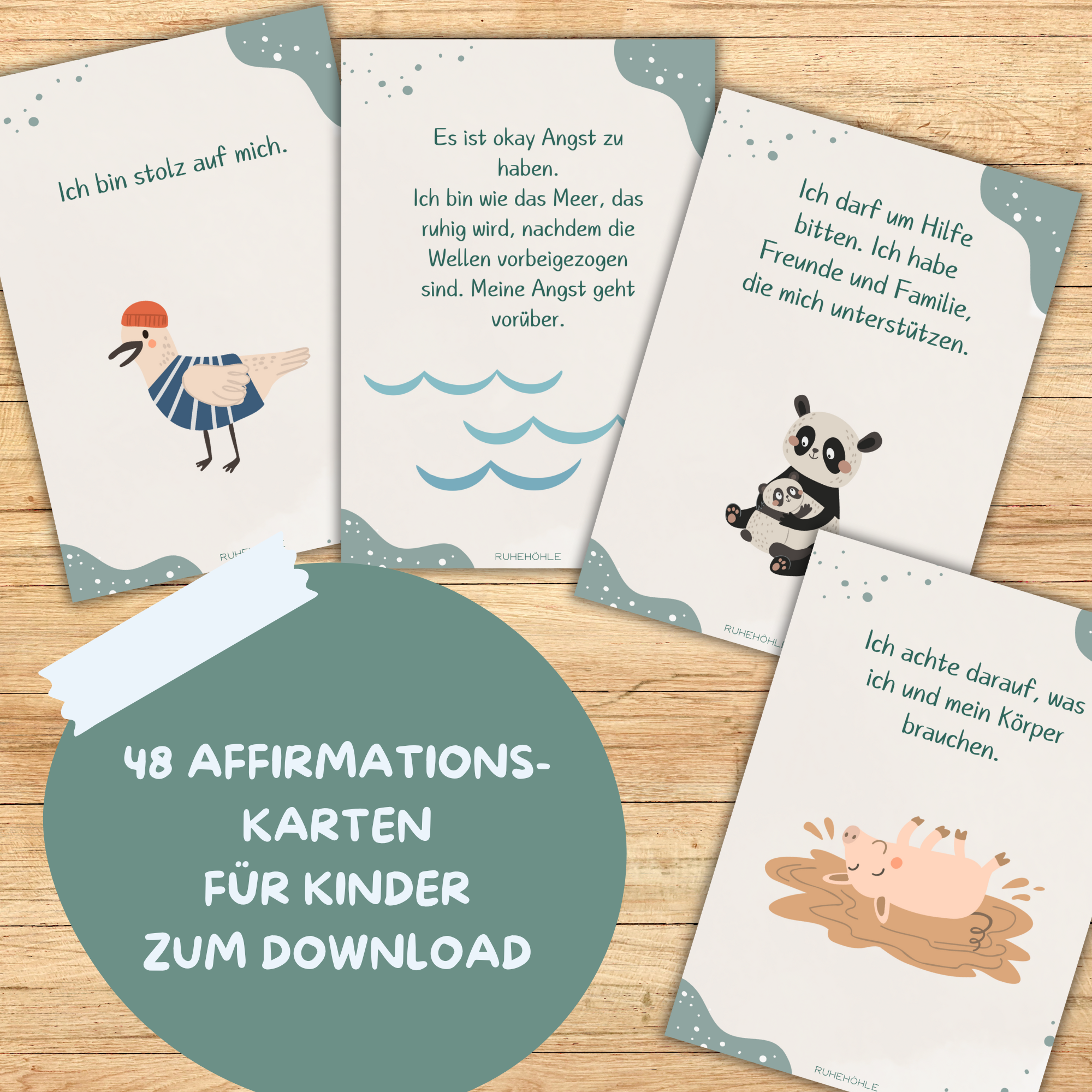 Affirmationskarten für Kinder