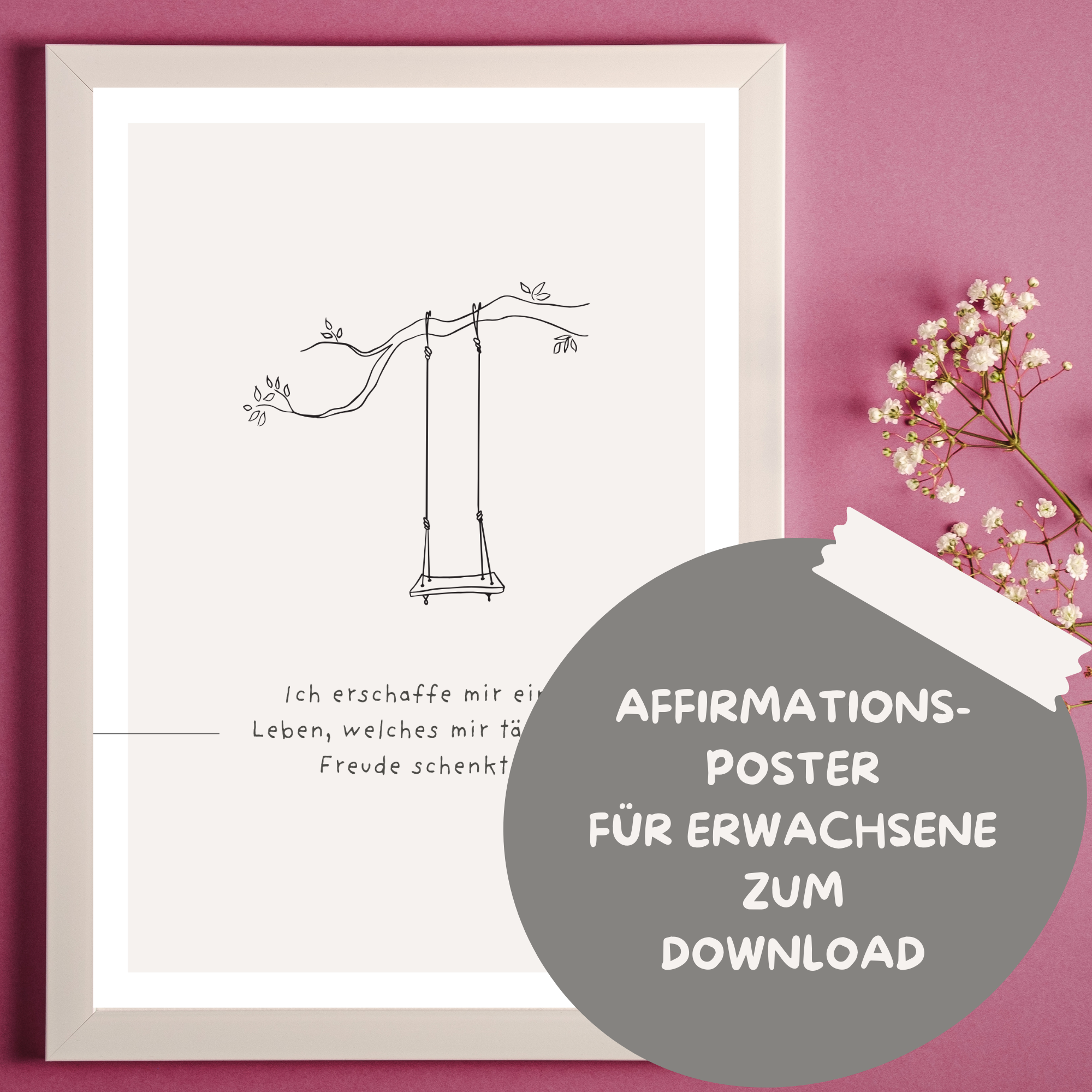 Poster Affirmation Erwachsene