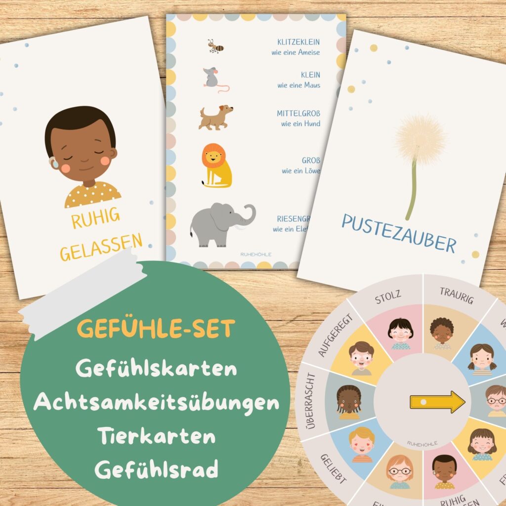 Gefühlskarten Und Achtsamkeitskarten für Kinder