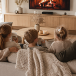 Familie hyggelig Herbst