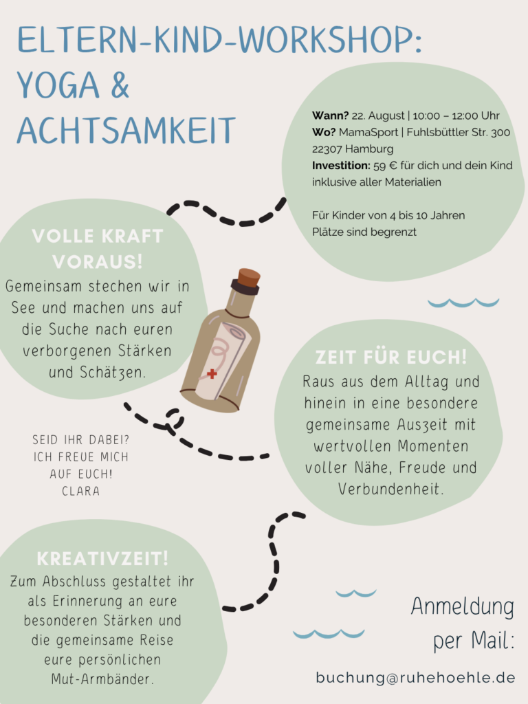 Eltern-Kind-Workshop in Hamburg Ruhehöhle Yoga und Achtsamkeit